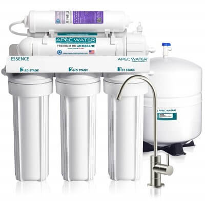 APEC Top Tier Alkaline Mineral pH+ 75 GPD 6-Stage Ultra Safe Reverse Osmosis Drinking Water Filter System