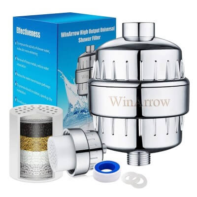 WinArrow High Output Universal - best shower filters for hard water and chlorine in 2020
