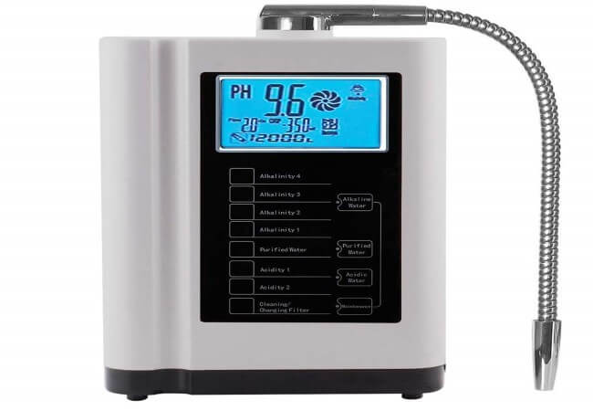aQuasafe Home Water Ionizer, pH 3.5 to 10.5 - best portable alkaline water ionizers