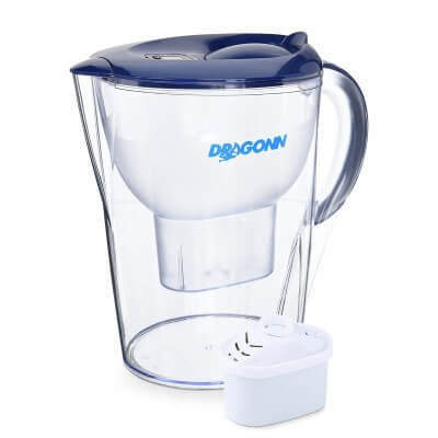 DRAGONN pH Restore Alkaline Water Pitcher - 3.5 Liters, Free Filter, 7 Stage Filtration System, Removes Lead, Chlorine, Copper and More