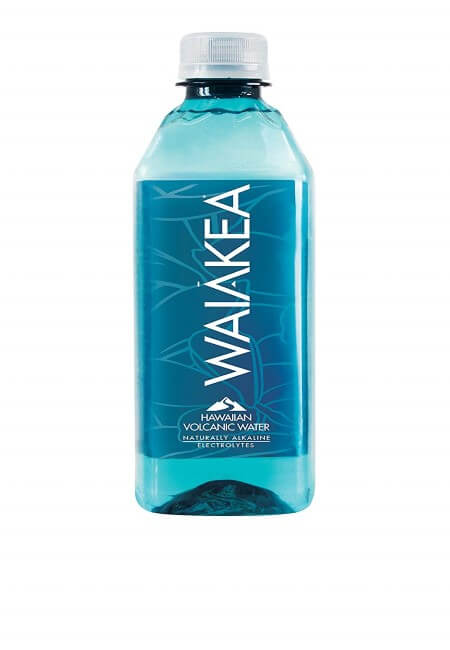 Waiakea Hawaiian Volcanic Water, Naturally Alkaline, 100% Upcycled Bottle, 500mL