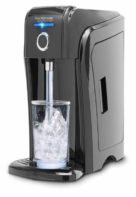 Pure Hydration Next Generation, Now Available, World's only All-Natural Alkaline Antioxidant Water Ionizer with Touch-Free Infrared On-Off Sensor and Smart Prompt Technology